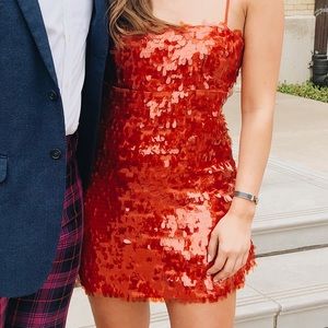 Zara orange dress